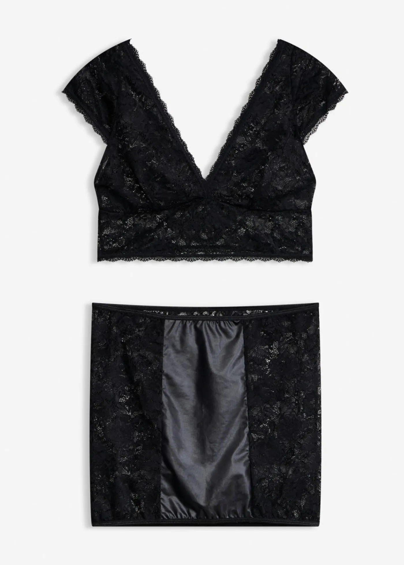 bonprix VENUS Bustier + falda (conjunto de 2 piezas) Negro Online