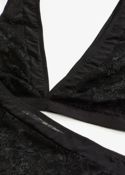 bonprix bonprix Bustier + tanga de talle alto (2 piezas) Negro Best