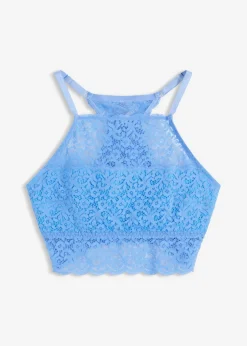 bonprix bonprix Bustier con encaje elástico azul provenzal Online