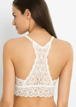bonprix bonprix Bustier con encaje elástico Blanco Online