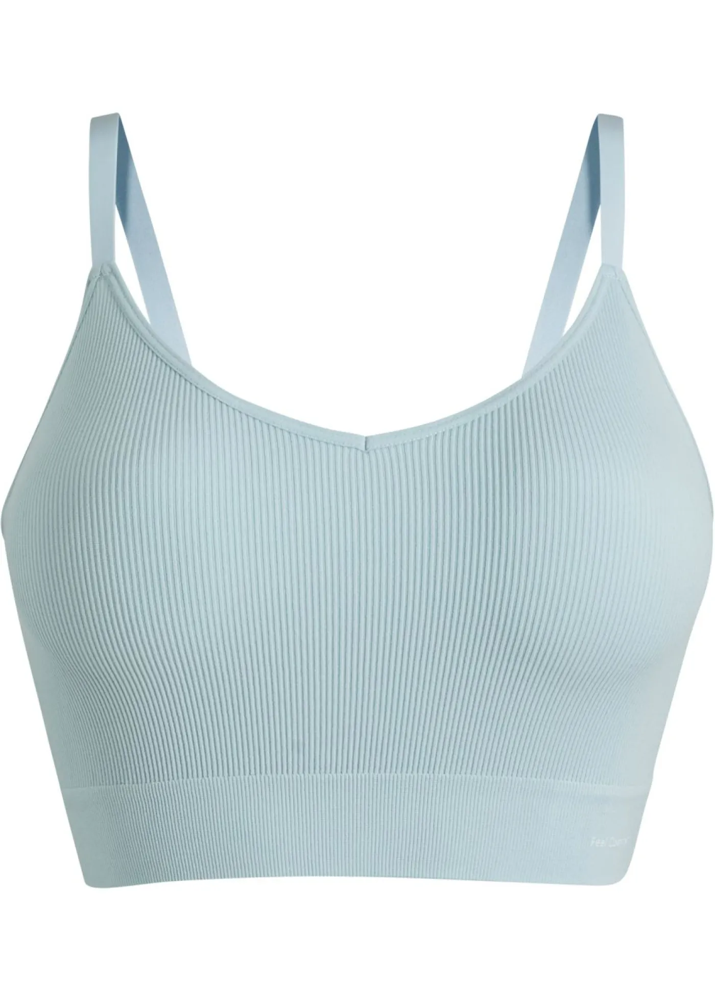 bonprix bonprix Bustier Feel Comfort sin costuras de canalé azul pálido Discount