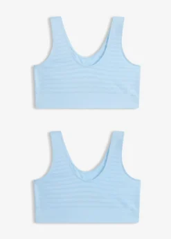 bonprix bonprix Bustier Feel Comfort sin costuras (2 unidades) 2 x azul claro Best