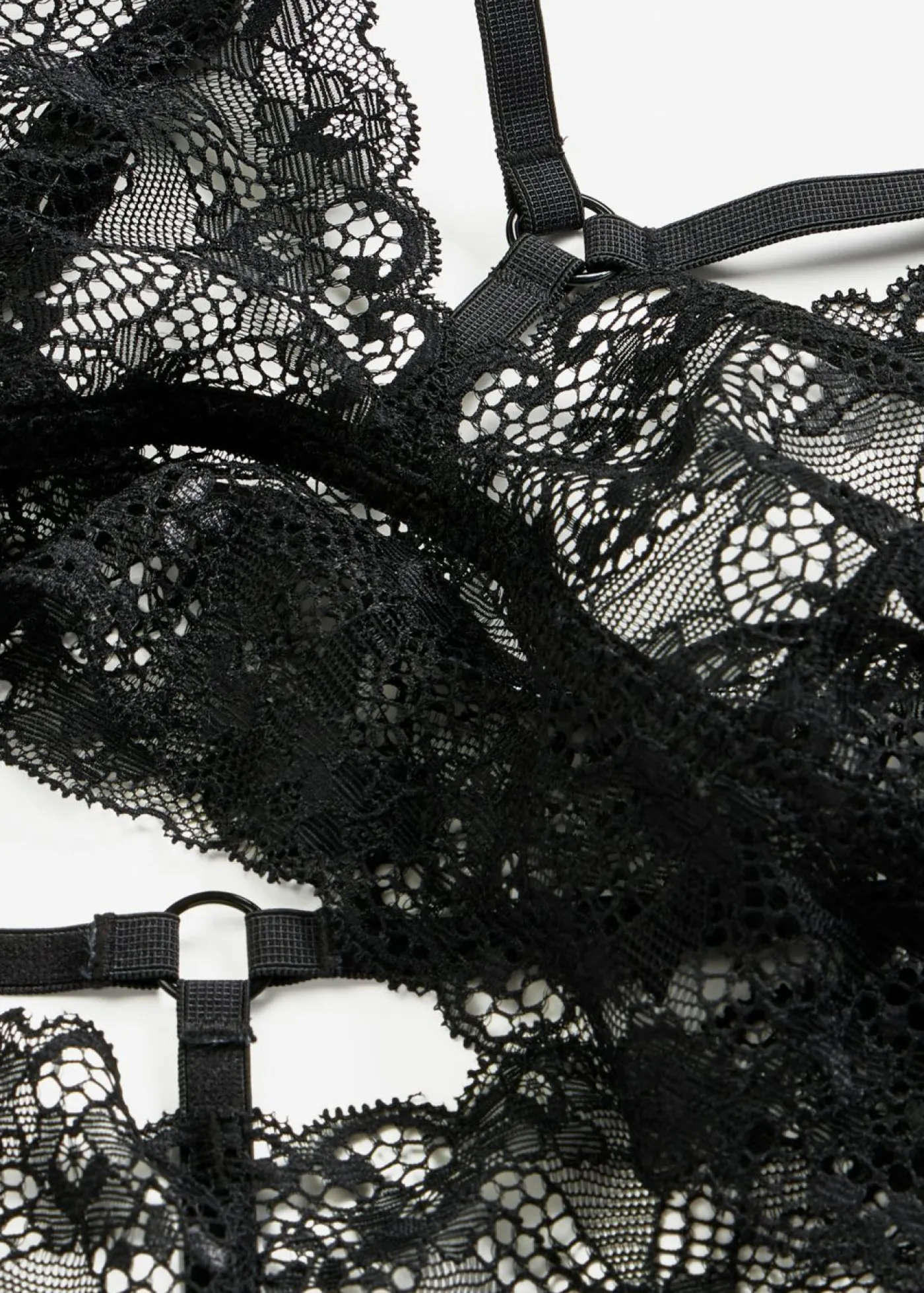bonprix VENUS Bustier+braguita abierta (2 piezas) Negro Hot