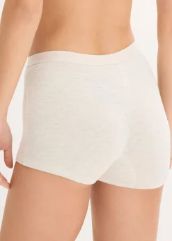 bonprix bonprix Bóxer de mujer (4 unidades) Natural jaspeado + rosa suave + blanco Online