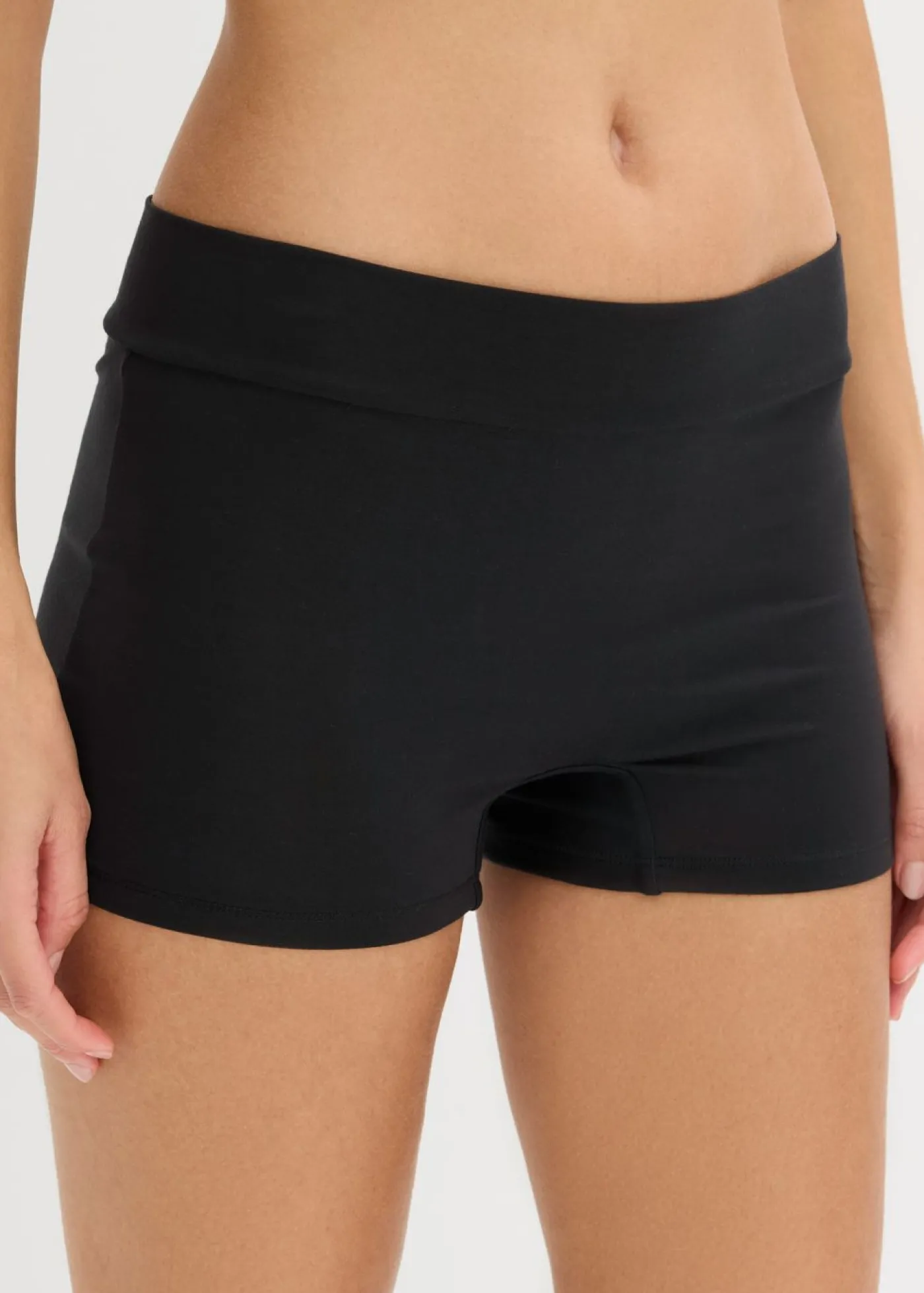 bonprix bonprix Bóxer de mujer (3 unidades) de modal suave negro+beige tiza Best