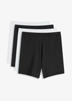 bonprix bonprix Bóxers de largo medio y tiro alto (4 unidades) Blanco+negro Online