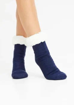 bonprix bonprix Calcetines Azul oxford-lila oscuro-blanco lana Online