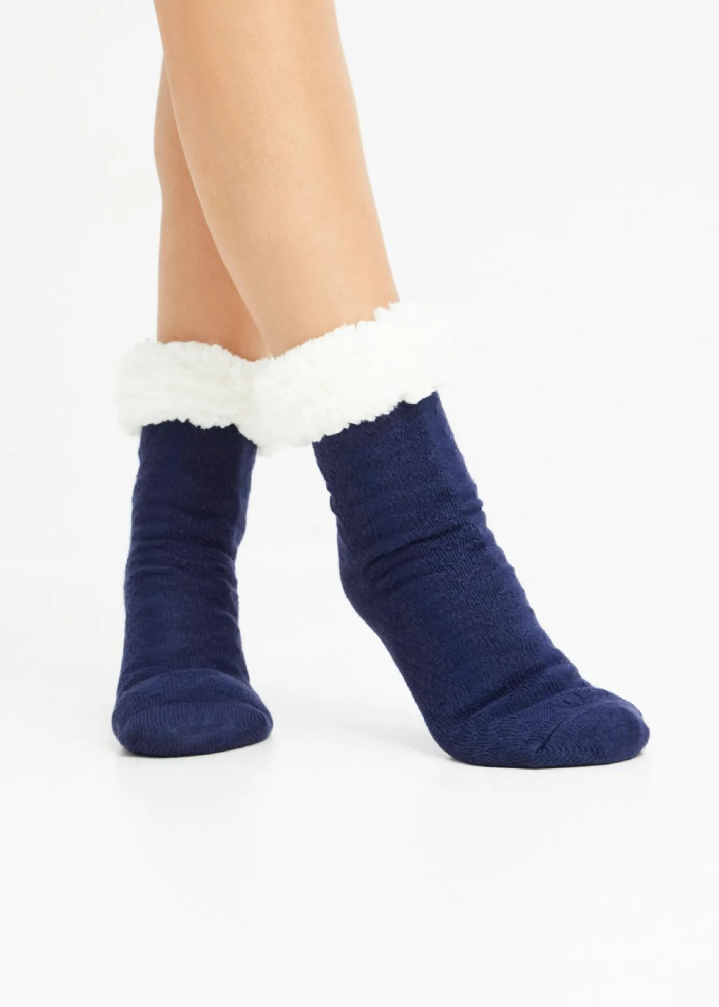 bonprix bonprix Calcetines Azul oxford-lila oscuro-blanco lana Online