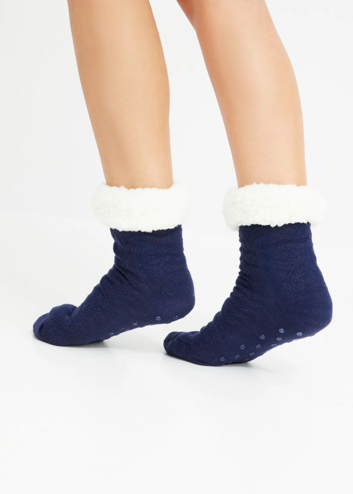 bonprix bonprix Calcetines Azul oxford-lila oscuro-blanco lana Online