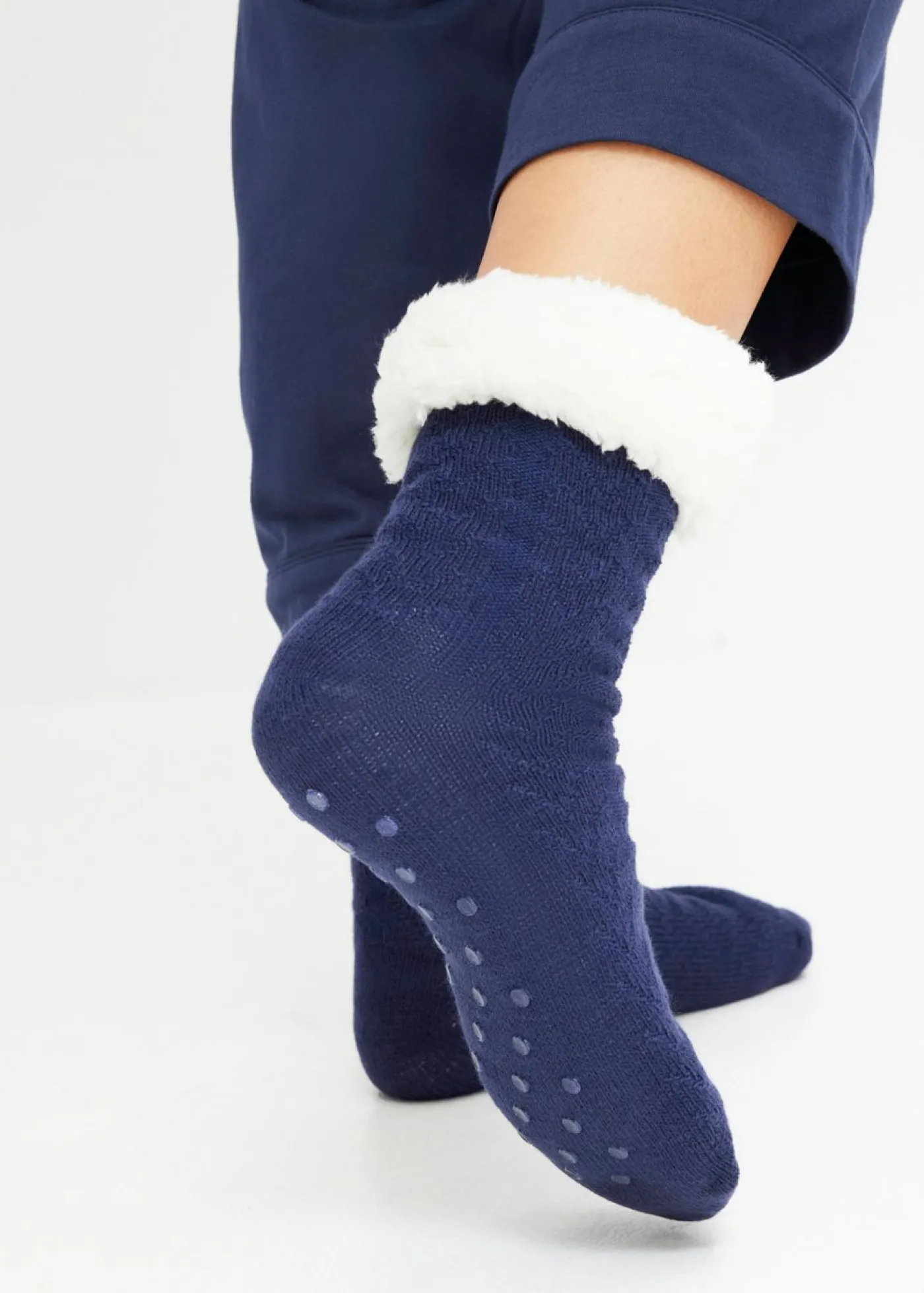 bonprix bonprix Calcetines Azul oxford-lila oscuro-blanco lana Online