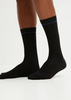 bonprix bonprix Calcetines con algodón orgánico (6 pares) Negro de rayas Discount