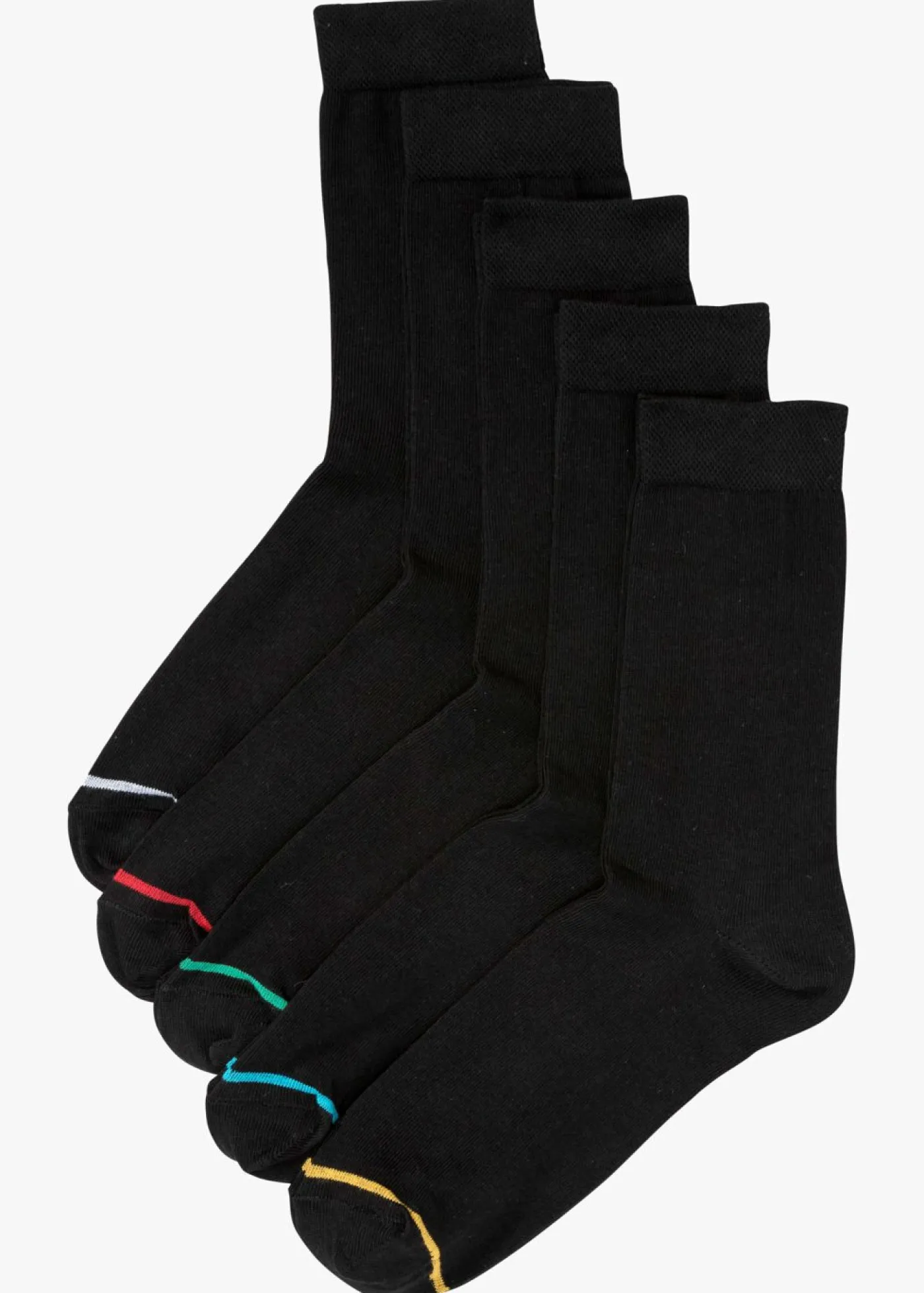 bonprix bonprix Calcetines de algodón orgánico (5 pares) Negro Discount