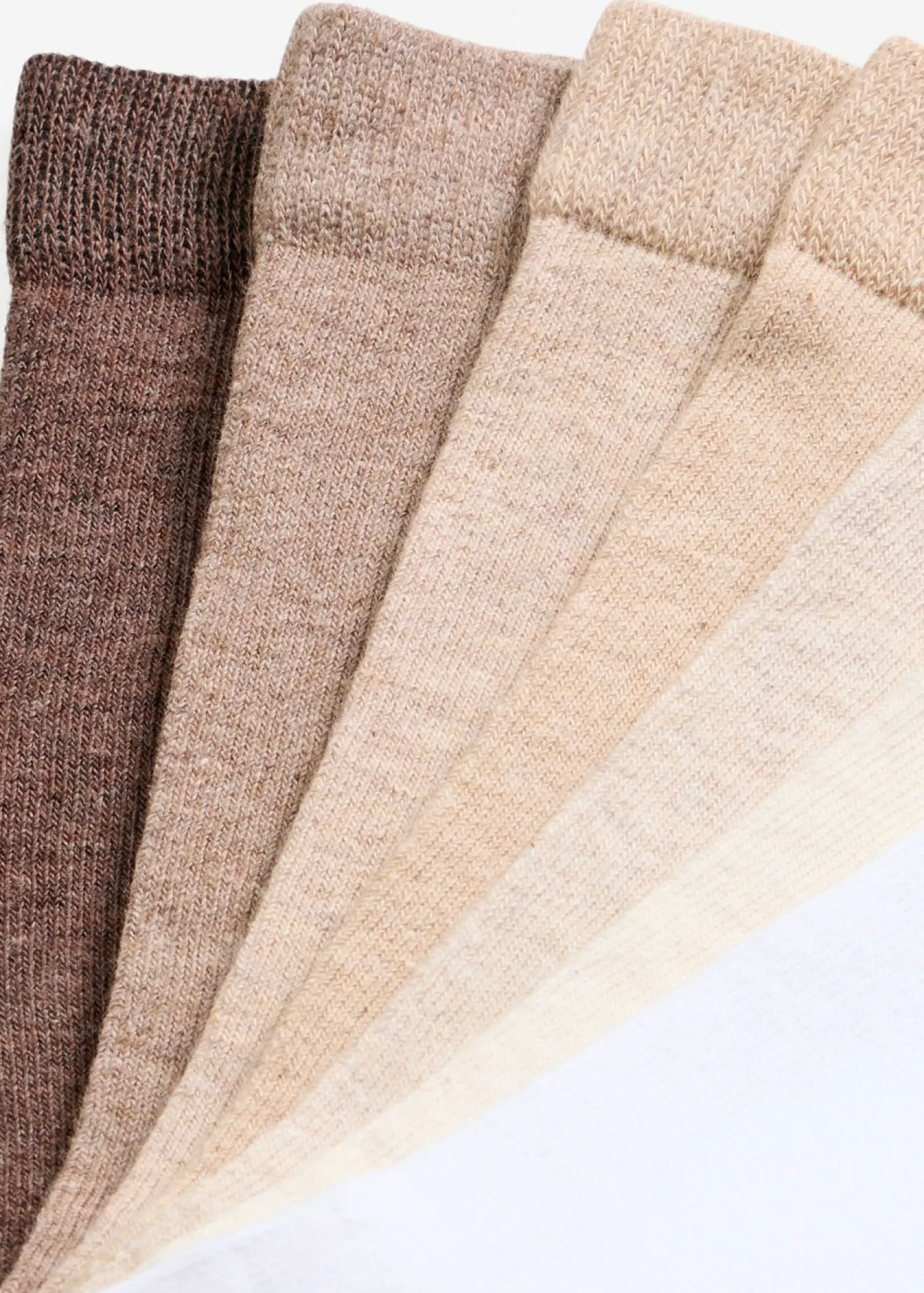 bonprix bonprix Calcetines de algodón orgánico (10 unidades) Marrón + blanco + beige Best