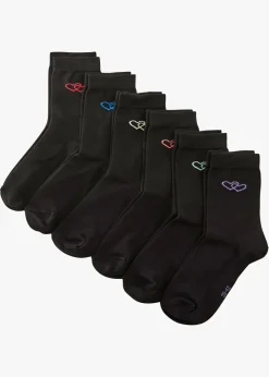 bonprix bonprix Calcetines de algodón orgánico (6 unidades) Negro Discount
