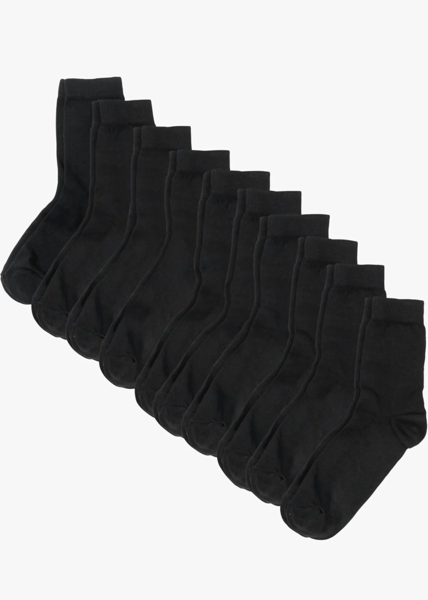 bonprix bonprix Calcetines de algodón orgánico (10 unidades) Negro Hot