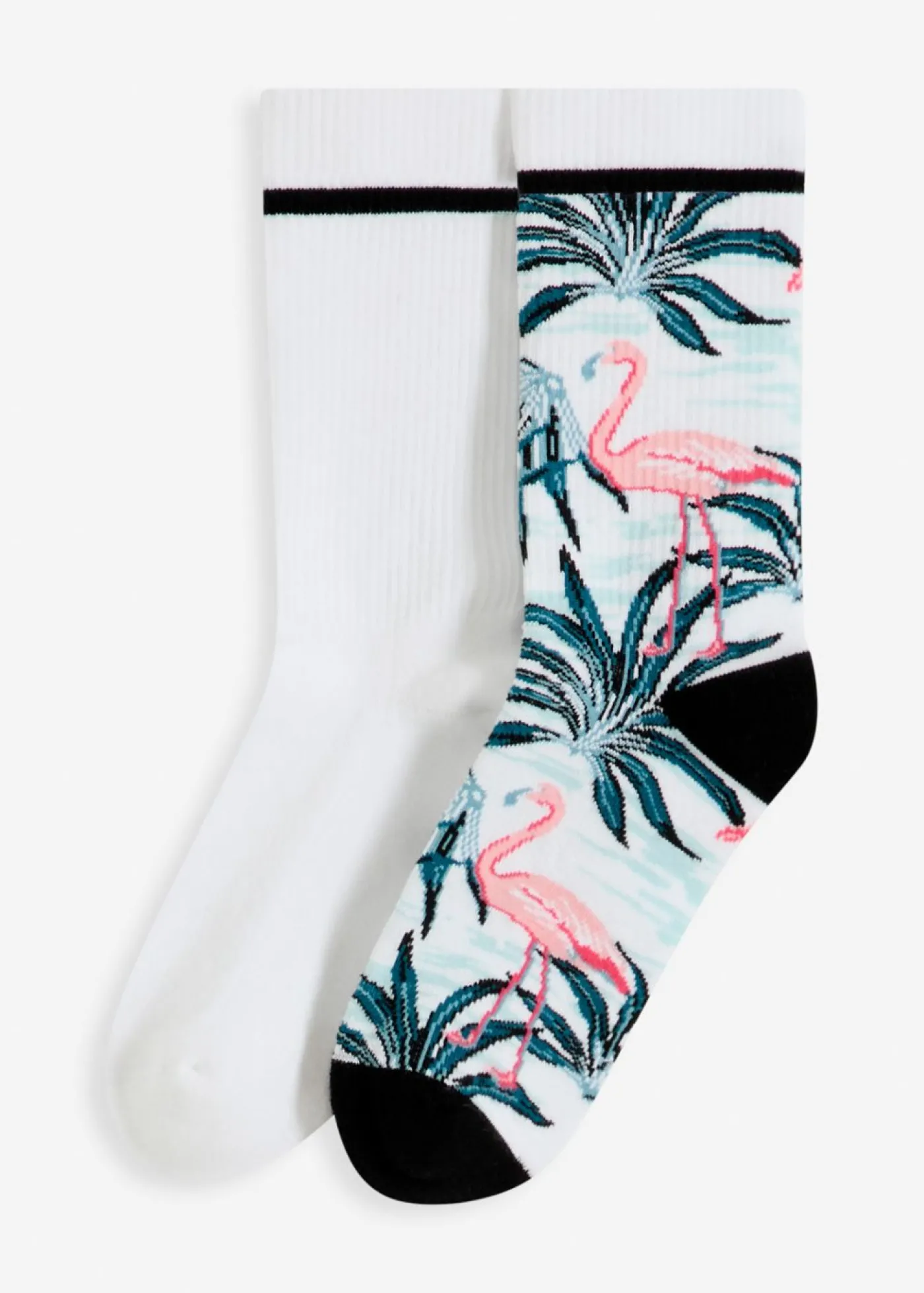 bonprix bonprix Calcetines deportivos con algodón orgánico y felpa en la suela (2 pares) blanco-azul bondi-rosa paraíso-negro-rosa pálido-verde botella-topacio Outlet