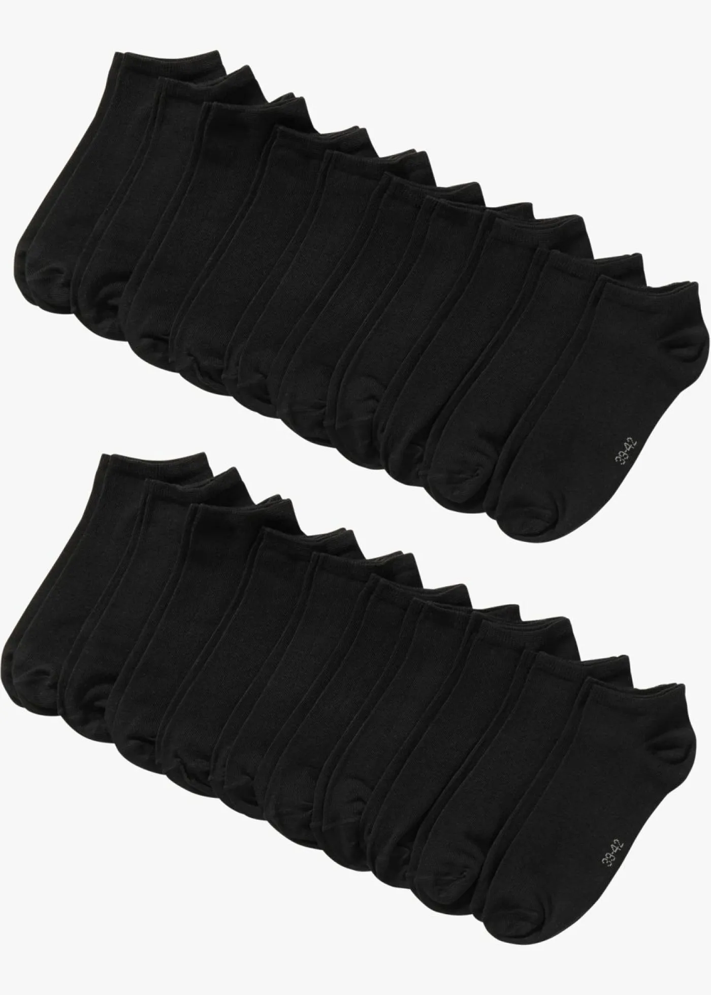 bonprix bonprix Calcetines deportivos con algodón orgánico (20 pares) Negro