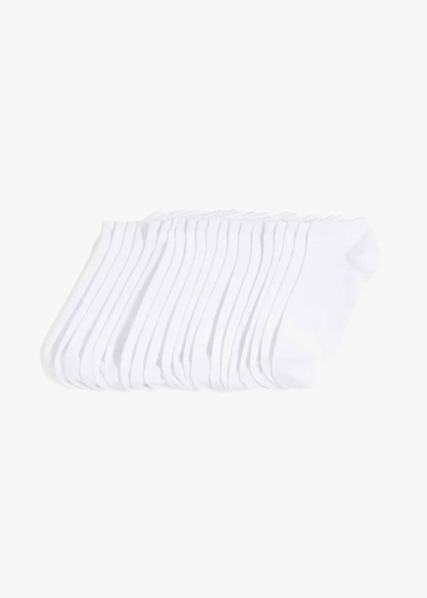 bonprix bonprix Calcetines deportivos con algodón orgánico (20 pares) Blanco Clearance