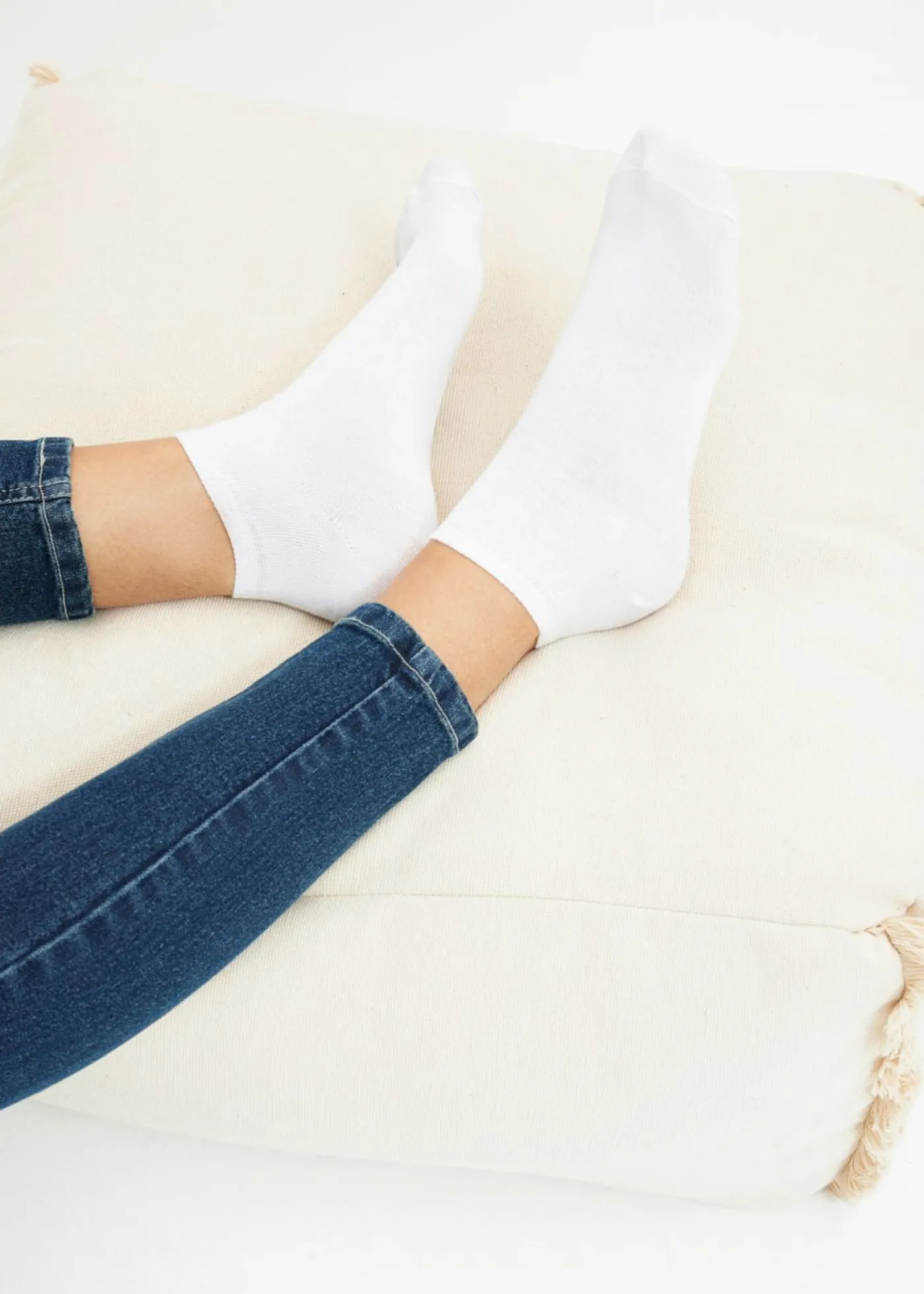 bonprix bonprix Calcetines deportivos con algodón orgánico (20 pares) Blanco Clearance
