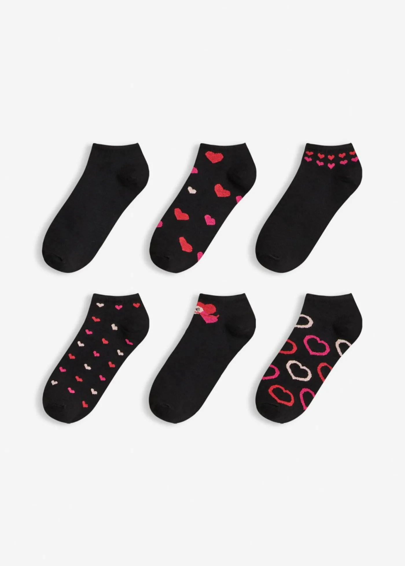 bonprix bonprix Calcetines deportivos de algodón orgánico (6 pares) Negro Outlet