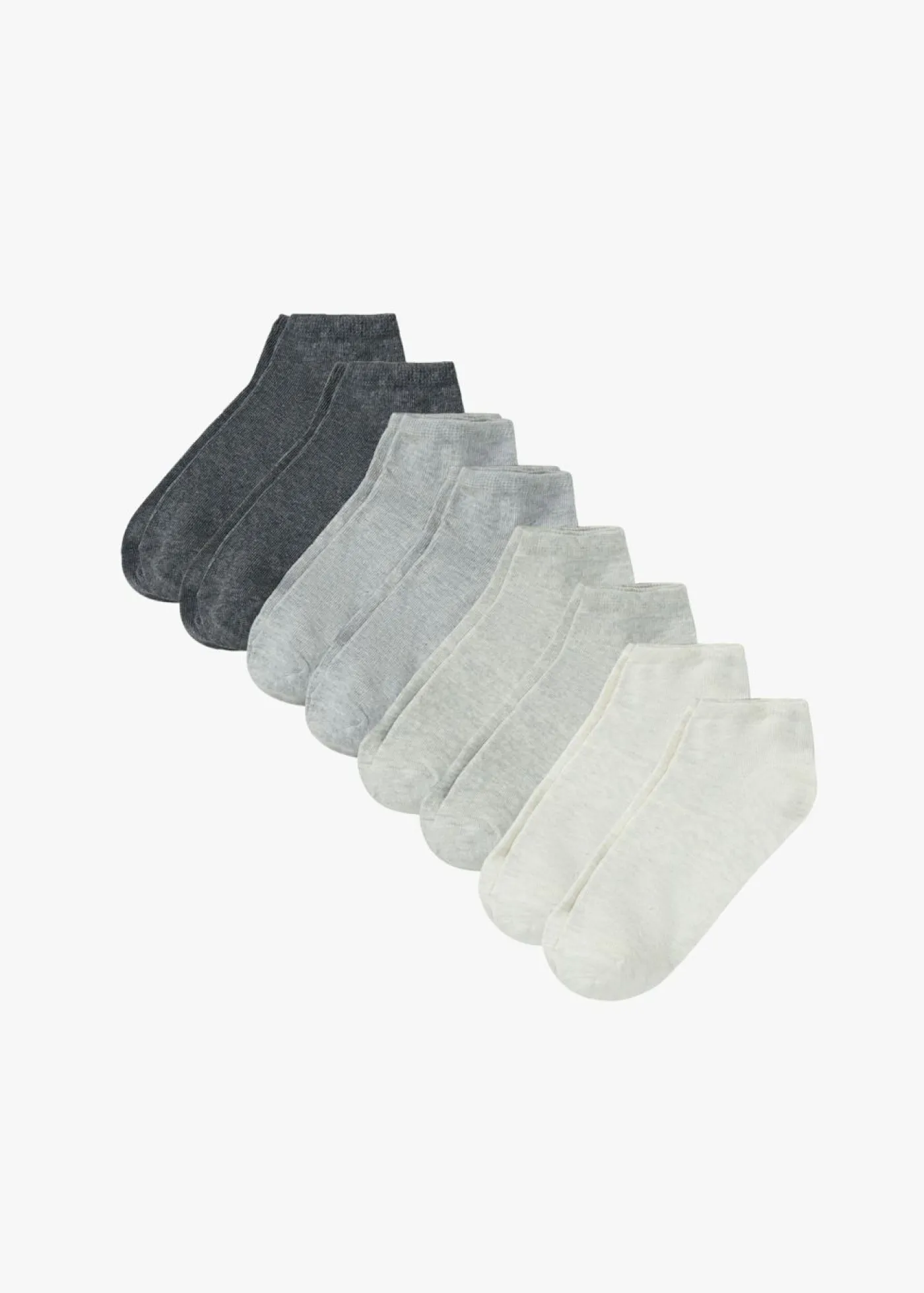 bonprix bonprix Calcetines deportivos de algodón orgánico (8 pares) gris jaspeado/gris claro jaspeado/antracita jaspeado/natural jaspeado Sale