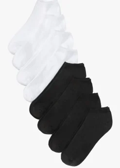 bonprix bonprix Calcetines deportivos de algodón orgánico (8 pares) Negro-blanco Discount