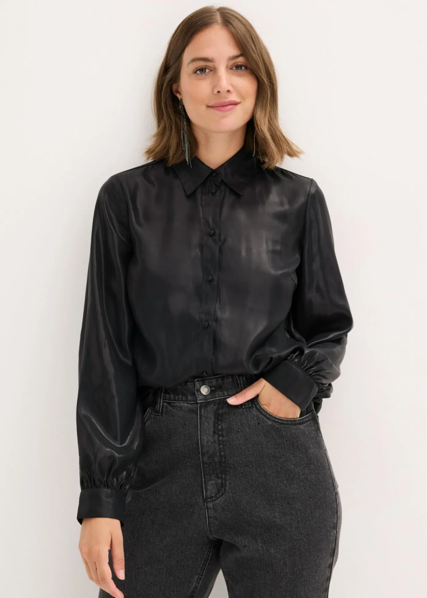 bonprix bonprix Camisa Negro Discount