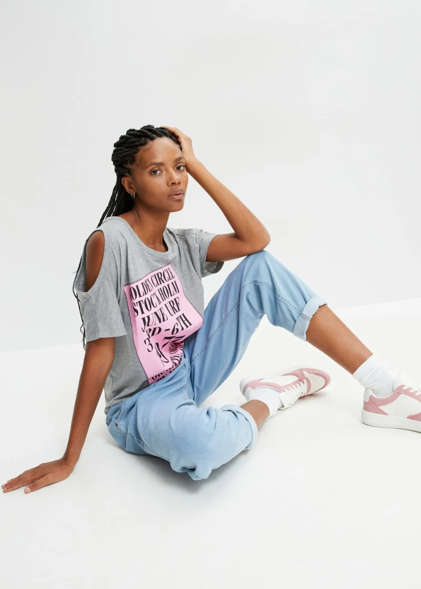 bonprix bonprix Camiseta Gris Clearance