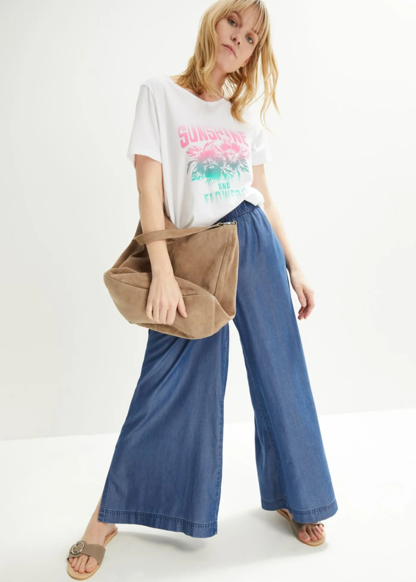 bonprix bonprix Camiseta Blanco estampado Clearance
