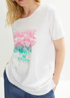 bonprix bonprix Camiseta Blanco estampado Clearance