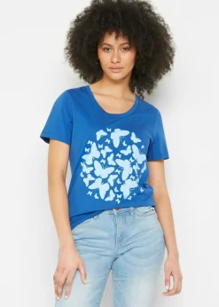 bonprix bonprix Camiseta Azul real estampado New