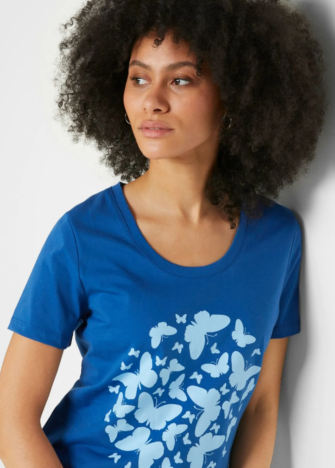 bonprix bonprix Camiseta Azul real estampado New