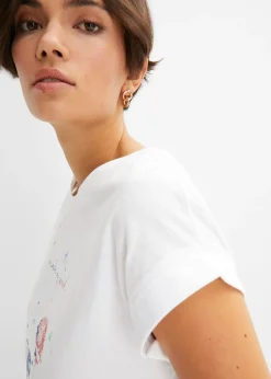 bonprix bonprix Camiseta Blanco estampado Online