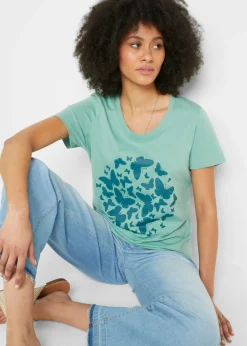 bonprix bonprix Camiseta Salvia-azul petróleo estampado