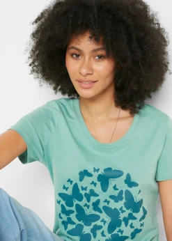 bonprix bonprix Camiseta Salvia-azul petróleo estampado