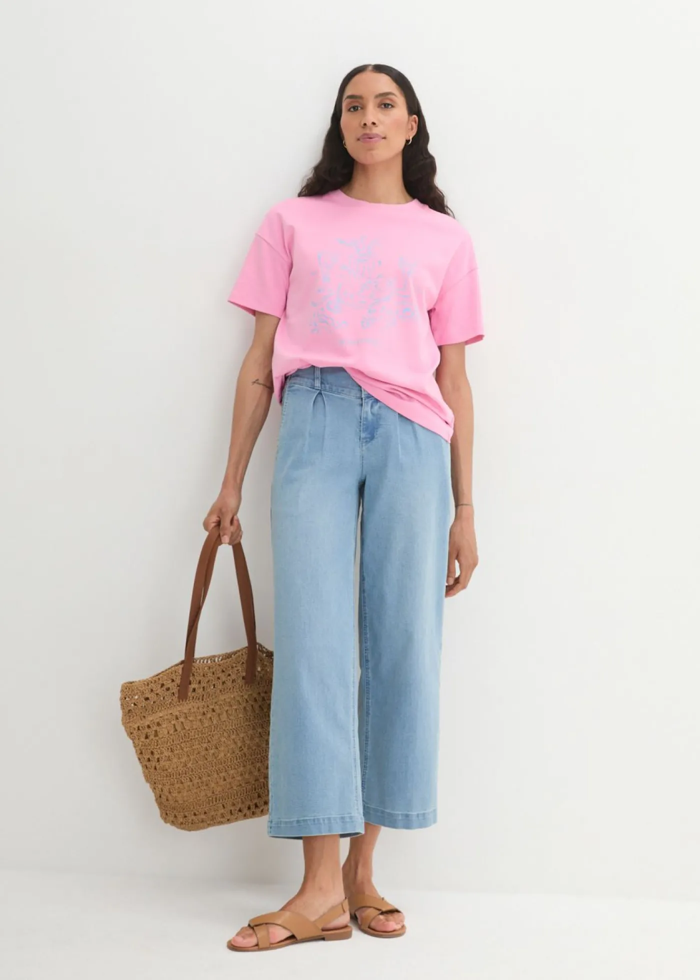 bonprix bonprix Camiseta rosa-azul bebé Best