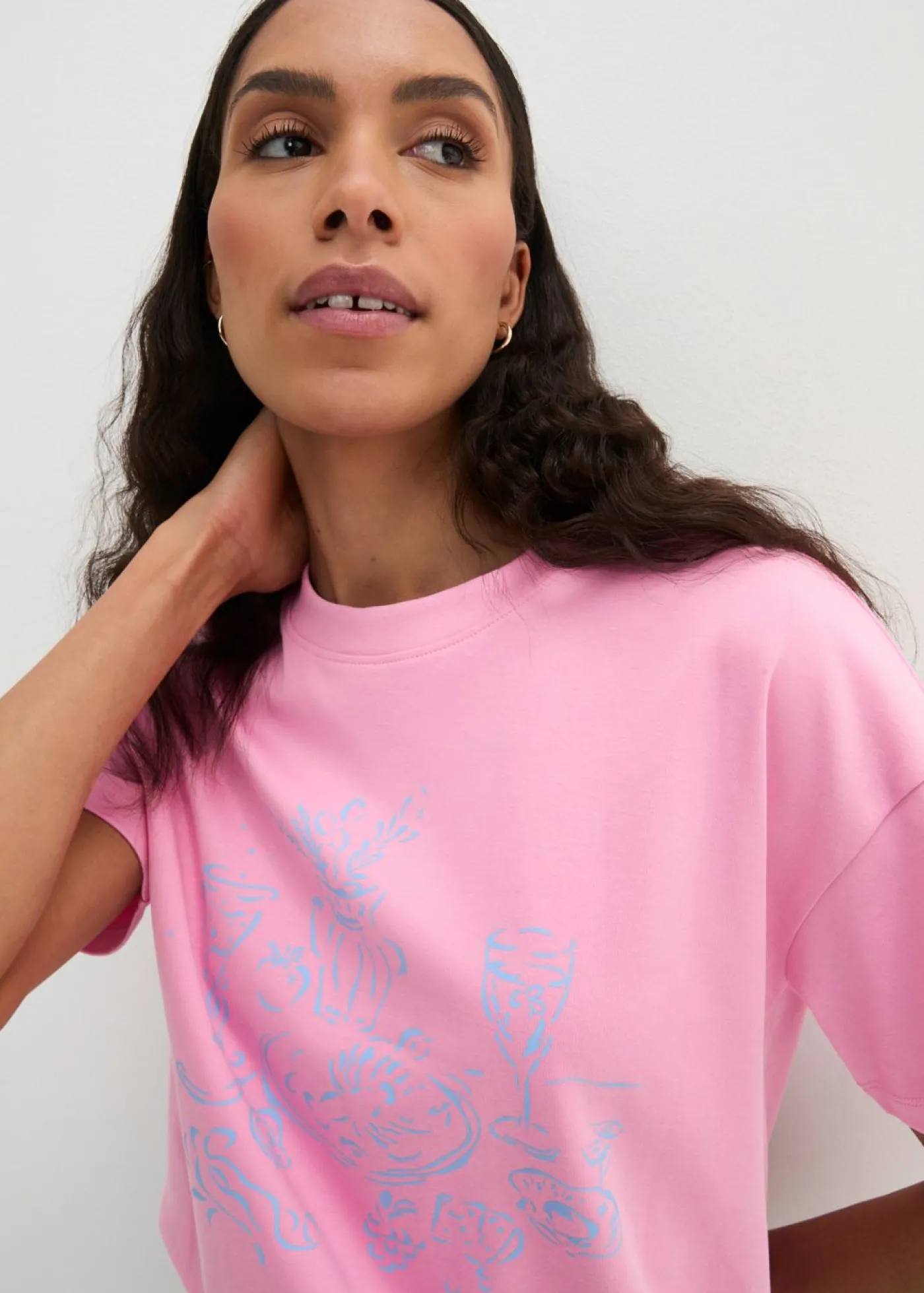 bonprix bonprix Camiseta rosa-azul bebé Best
