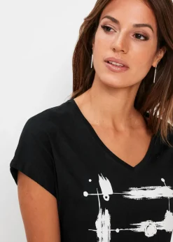 bonprix bonprix Camiseta Azul marino-blanco Clearance