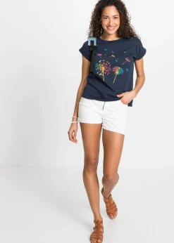 bonprix bonprix Camiseta Azul oscuro de flores Best