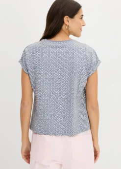 bonprix bonprix Camiseta (2 unidades) azul ahumado/amarillo pastel Clearance