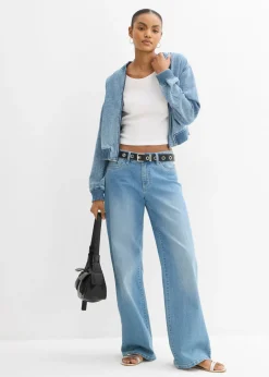 bonprix bonprix Camiseta ajustada de algodón orgánico puro Blanco Outlet