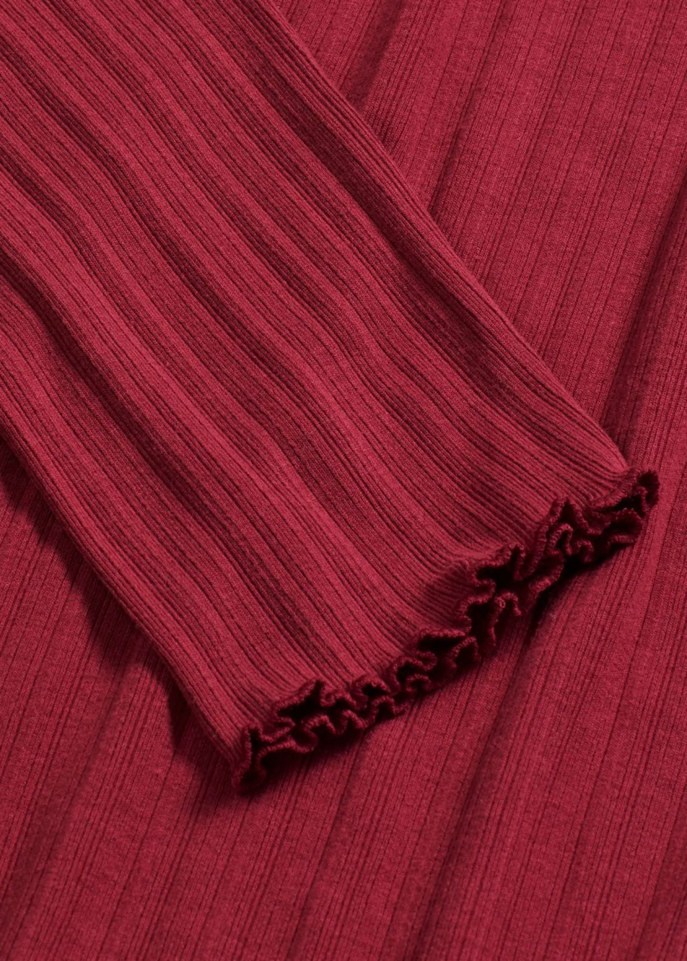 bonprix bonprix Camiseta ajustada de canalé Rojo Clearance