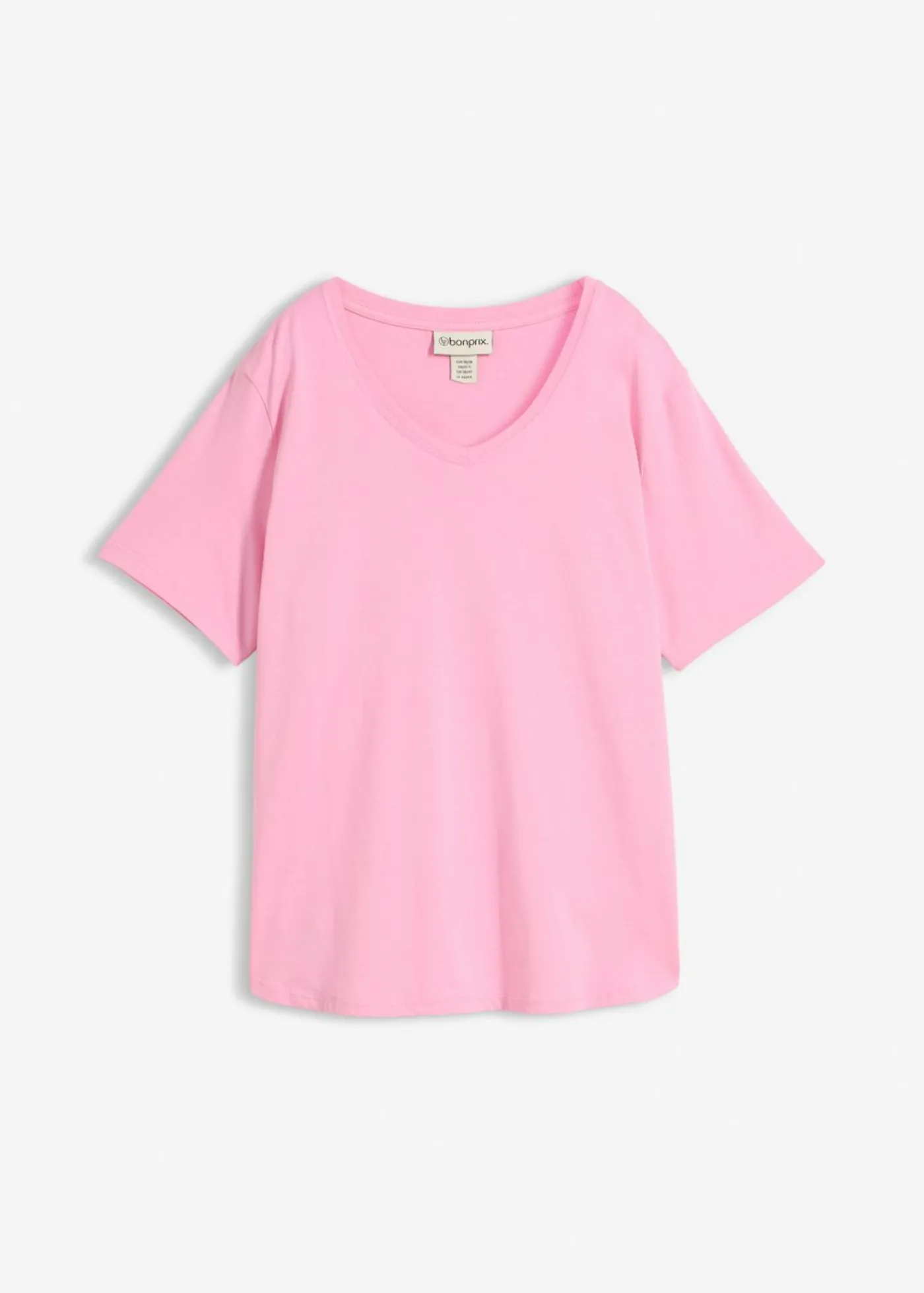 bonprix bonprix Camiseta ancha de algodón orgánico Rosa Clearance