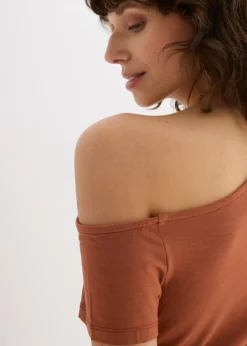 bonprix bonprix Camiseta asimétrica Coñac Online