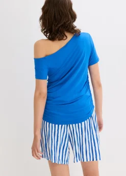 bonprix bonprix Camiseta asimétrica Azul ártico Online
