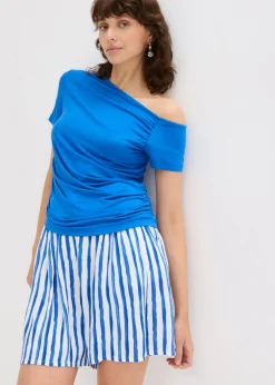 bonprix bonprix Camiseta asimétrica Azul ártico Online