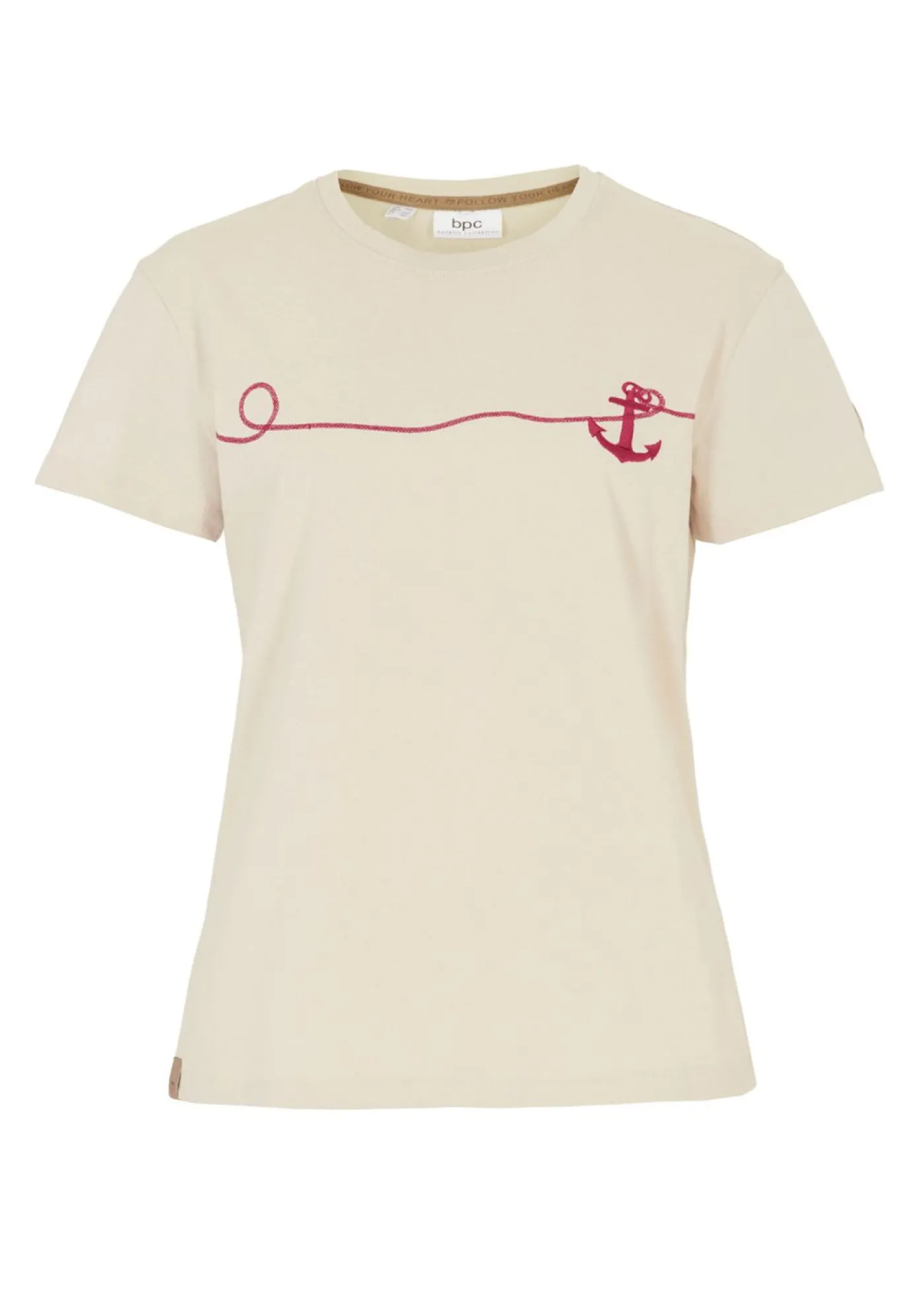 bonprix bonprix Camiseta bordada Gris guijarro estampado New