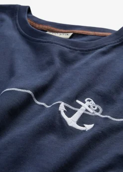 bonprix bonprix Camiseta bordada Azul marino