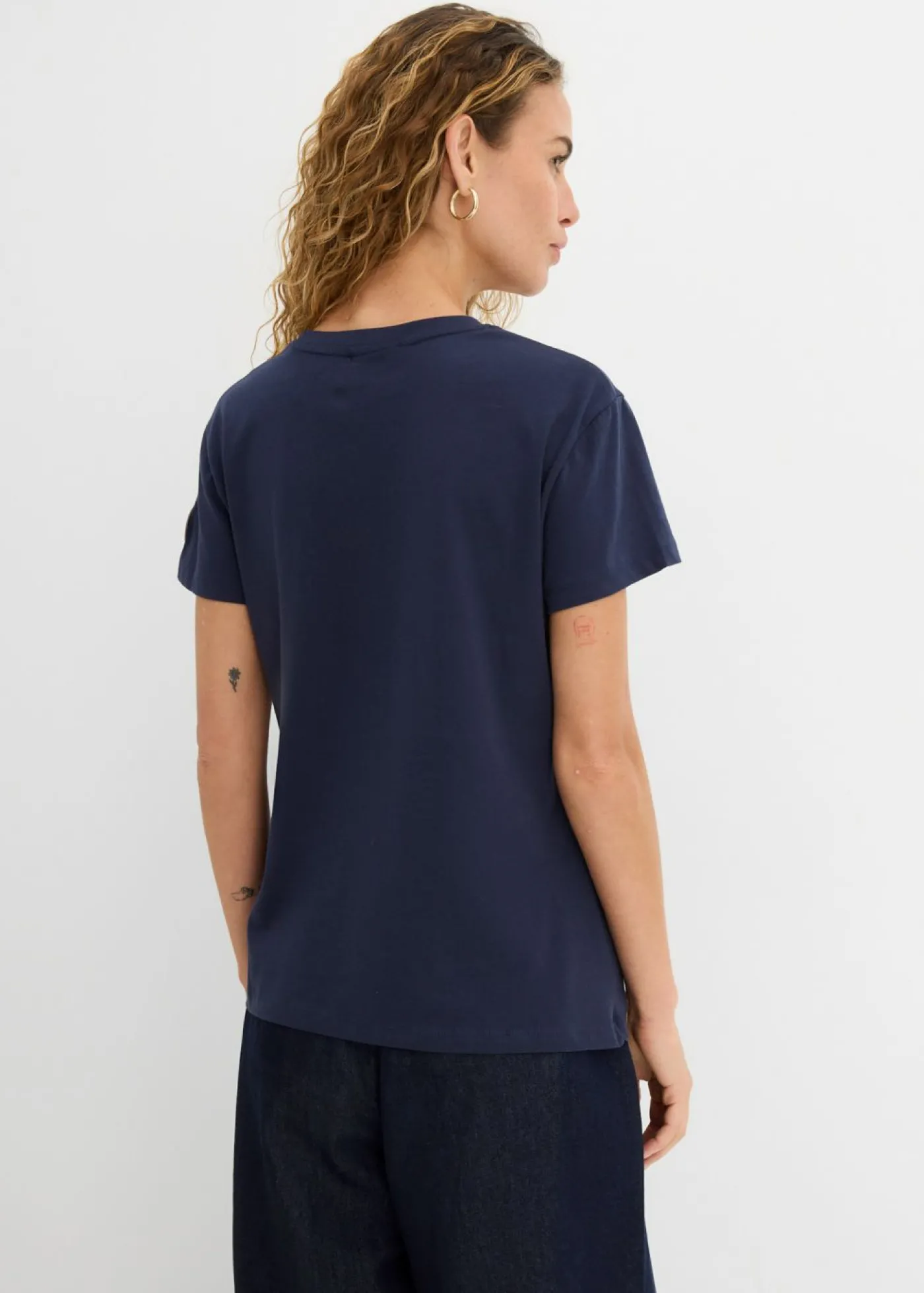 bonprix bonprix Camiseta bordada Azul marino