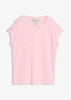 bonprix bonprix Camiseta boxy de manga corta rosa cristal Discount